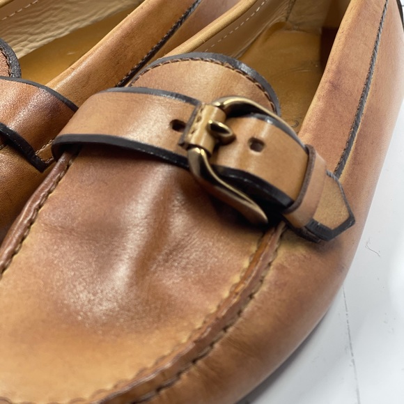 Tod’s Women Slip on Buckle Tan Leather Loafers. Size 6.5 US (36.5 Italian). - Picture 12 of 12